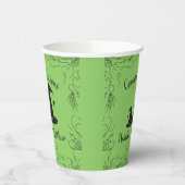 Gobelets En Papier Baby shower Casquette sorcière Halloween (Gauche)