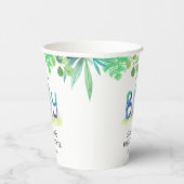 Gobelets En Papier Baby shower "C'est un garçon" de Cute Dinosaur (Droite)