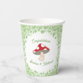 Gobelets En Papier Baby shower champignon (Verso)