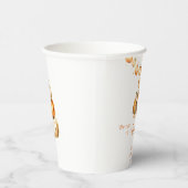 Gobelets En Papier Baby shower citrouille boho de l'ours en peluche d (Droite)