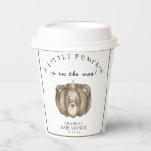 Gobelets En Papier Baby shower citrouille d'automne (Recto)