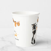 Gobelets En Papier Baby shower Citrouille de sorcière d'Halloween (Droite)