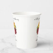 Gobelets En Papier Baby shower Citrouille orange aquarelle (Droite)