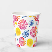 Gobelets En Papier Baby shower coloré Fiesta mexicaine (Verso)