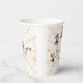 Gobelets En Papier Baby shower Costume Halloween Boo Skeletons Éffray (Droite)