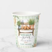 Gobelets En Papier Baby shower cultivé localement (Verso)