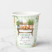 Gobelets En Papier Baby shower cultivé localement (Recto)