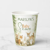 Gobelets En Papier Baby Shower Cute Baby Animals (Verso)