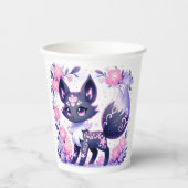 Gobelets En Papier Baby shower Cute Pastel Fox (Recto)