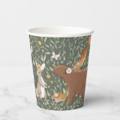 Gobelets En Papier Baby shower d'amis de la forêt (Verso)