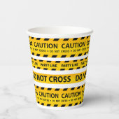 Gobelets En Papier Baby shower d'anniversaire de la construction mode (Verso)