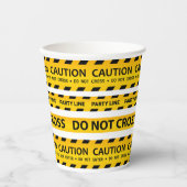 Gobelets En Papier Baby shower d'anniversaire de la construction mode (Recto)