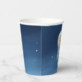 Gobelets En Papier Baby shower d'astronautes de l'Ours bleu (Droite)