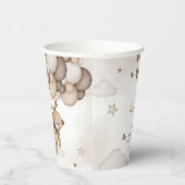 Gobelets En Papier Baby shower de ballon d'ours Brown (Droite)