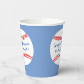 Gobelets En Papier Baby shower de baseball Little Slugger  (Gauche)