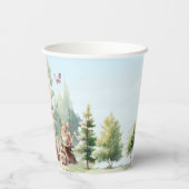 Gobelets En Papier Baby shower de bois de Beary Cute (Verso)