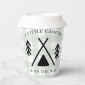 Gobelets En Papier Baby shower de camping (Recto)
