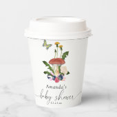 Gobelets En Papier Baby shower de champignons (Recto)