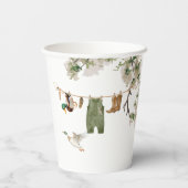 Gobelets En Papier Baby shower de chasse au canard (Verso)