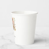 Gobelets En Papier Baby shower de Chouette neutre sur le plan du genr (Gauche)