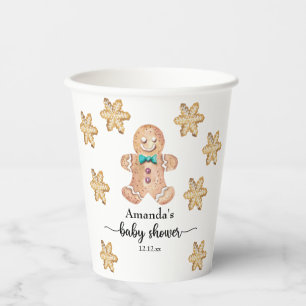 Gobelets En Papier Baby shower de cookies de Noël