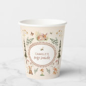 Gobelets En Papier Baby shower de créations rustiques en bois (Recto)