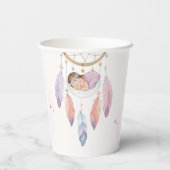 Gobelets En Papier baby shower de dragage aquarelle (Verso)