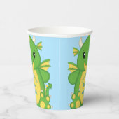 Gobelets En Papier Baby shower de dragon bleu (Droite)