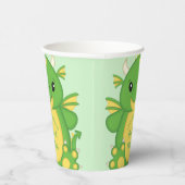 Gobelets En Papier Baby shower de dragon vert (Droite)