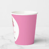 Gobelets En Papier Baby shower de fille d'avion (Gauche)