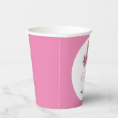 Gobelets En Papier Baby shower de fille d'avion (Droite)