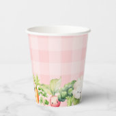 Gobelets En Papier Baby shower de fille rose de bébé cultivé localeme (Verso)