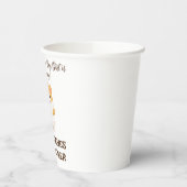 Gobelets En Papier Baby shower de Hamster mignonne (Gauche)