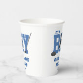 Gobelets En Papier Baby shower de hockey sur glace (Droite)