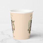 Gobelets En Papier Baby shower de la couronne de bois de Noël (Droite)