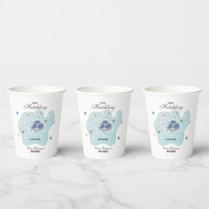 Gobelets En Papier Baby shower de la tortue de mer Océan mignon