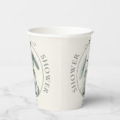 Gobelets En Papier Baby shower de lapin farci de boue (Droite)