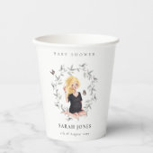 Gobelets En Papier Baby shower de liage pour femmes élégantes (Recto)