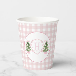 Gobelets En Papier Baby shower de Noël chinois rose