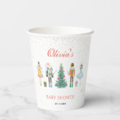 Gobelets En Papier Baby shower de Noël Nutcracker (Verso)
