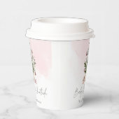 Gobelets En Papier Baby shower de Noël rose hiver (Droite)