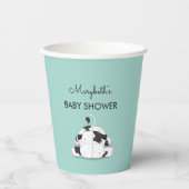 Gobelets En Papier Baby shower de petite vache (Recto)