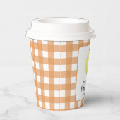 Gobelets En Papier Baby shower de poulet aquarelle (Droite)