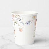 Gobelets En Papier Baby shower de printemps fleur sauvage (Droite)