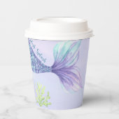 Gobelets En Papier Baby shower De Sirènes Sous La Mer (Recto)