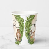 Gobelets En Papier Baby shower de tranche de bois de bois (Droite)