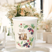 Gobelets En Papier Baby shower des animaux forestiers