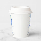 Gobelets En Papier Baby shower des dauphins océaniques aquarelles (Droite)