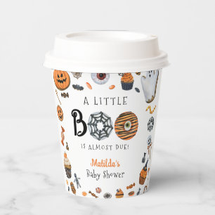 Gobelets En Papier Baby shower d'Halloween de Little Boo