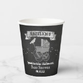 Gobelets En Papier Baby shower d'Halloween vintage (Recto)